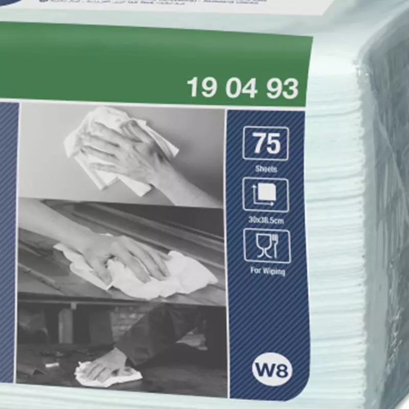 Tork cleaning cloth Low-Ribbon folded 1-ply blue W8