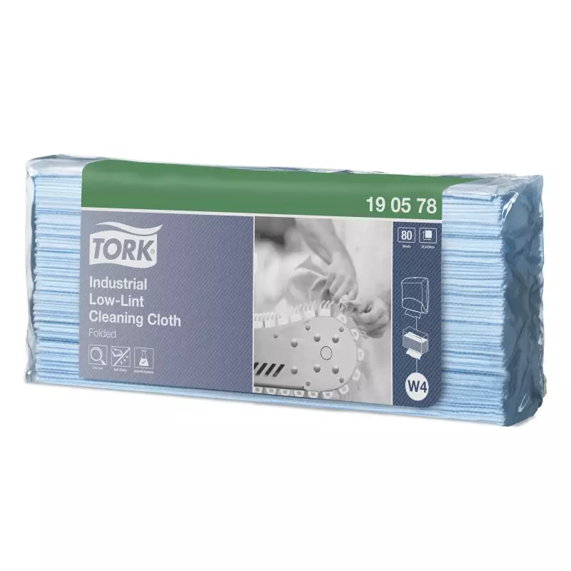 Tork reinigingsdoek Industrial Low-Lint non-woven W4 blauw