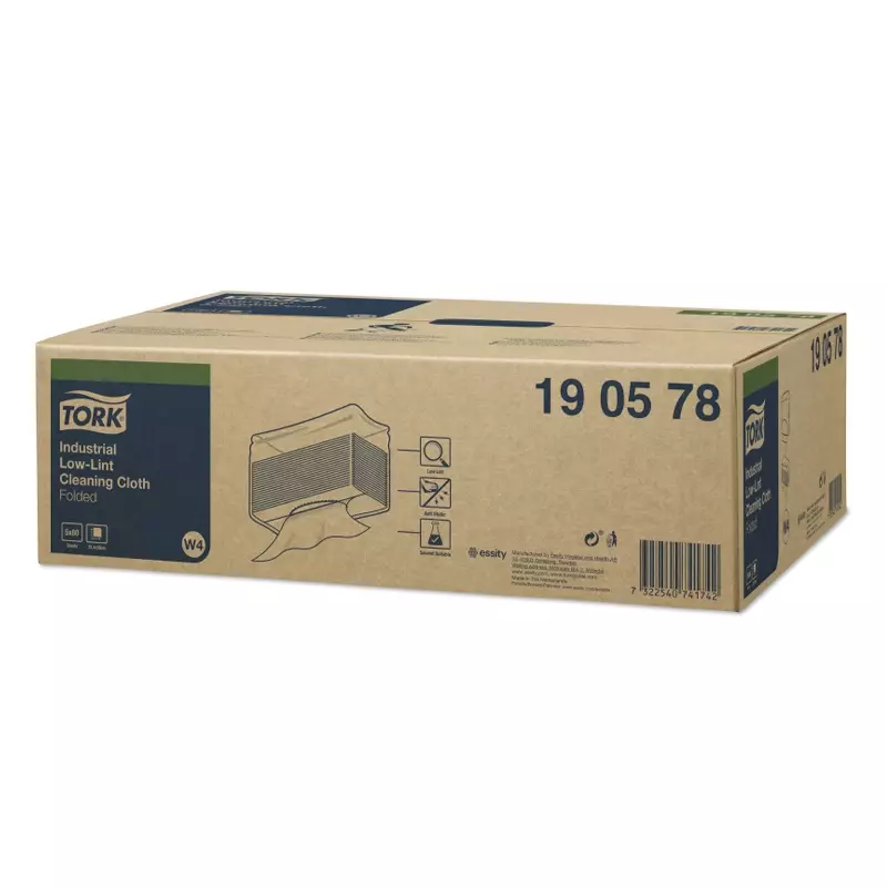Tork reinigingsdoek Industrial Low-Lint non-woven W4 blauw