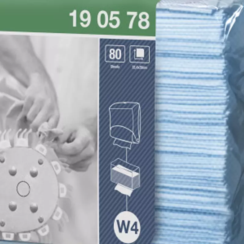 Tork reinigingsdoek Industrial Low-Lint non-woven W4 blauw