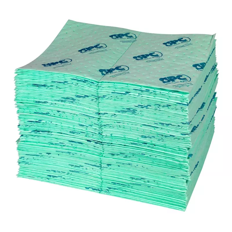 Tissu absorbant chimique SPC UN100-E 41 x 51 cm vert