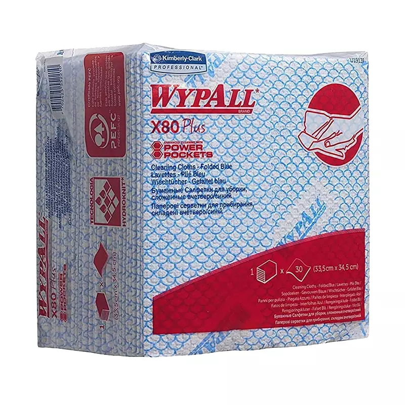 Wypall X80 19139 Cleaning Cloth 35.50x33.50 cm Blue
