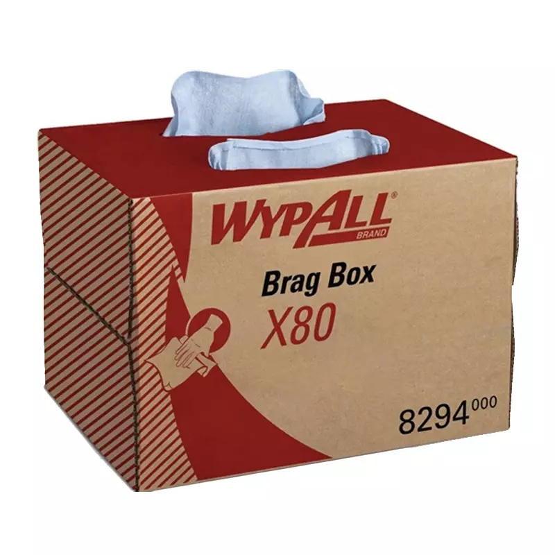 Kimberly-Clark WypAll X80 polishing cloths Brag Box 427x282 mm blue