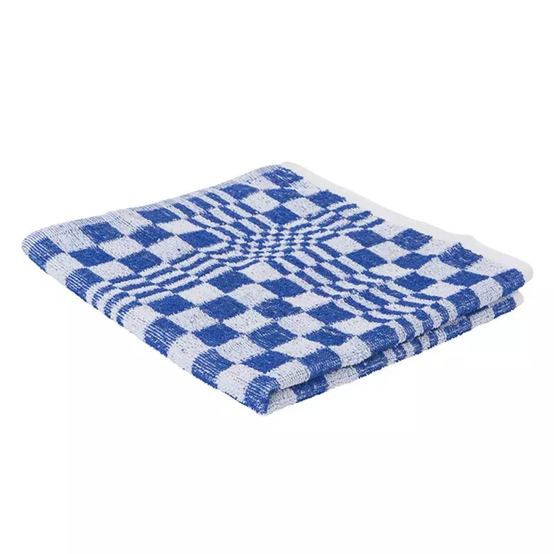 Checked kitchen towel 50x50 cm blue