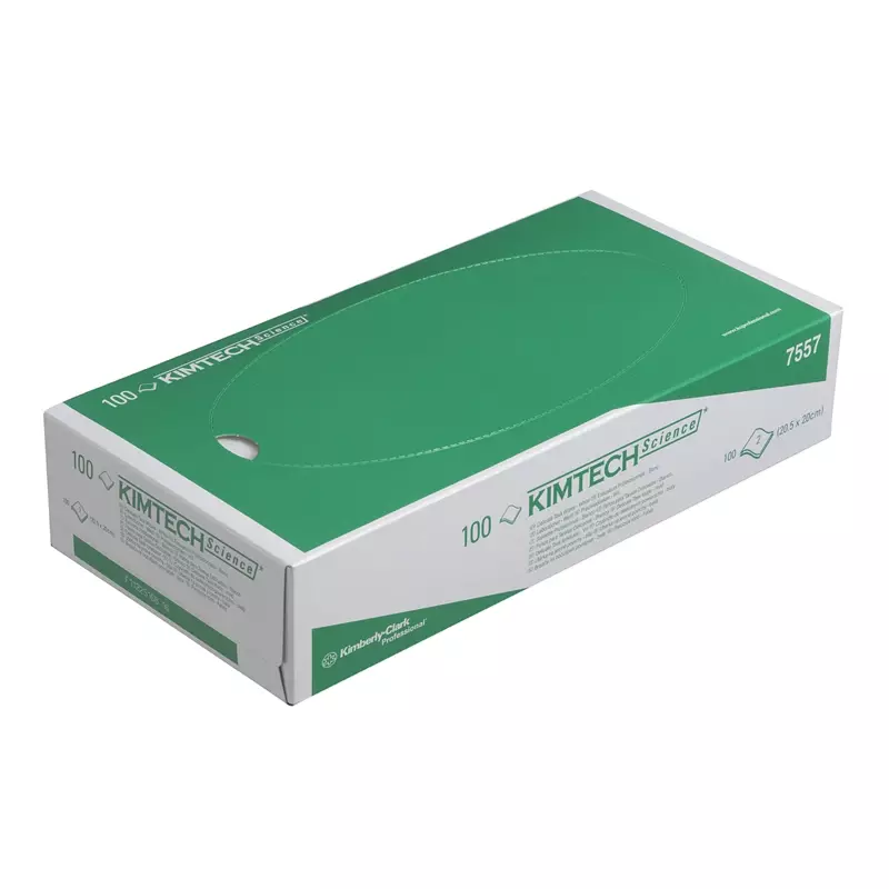 Chiffons de nettoyage Kimberly-Clark Kimtech Science 7557, 205 x 200 mm, blancs