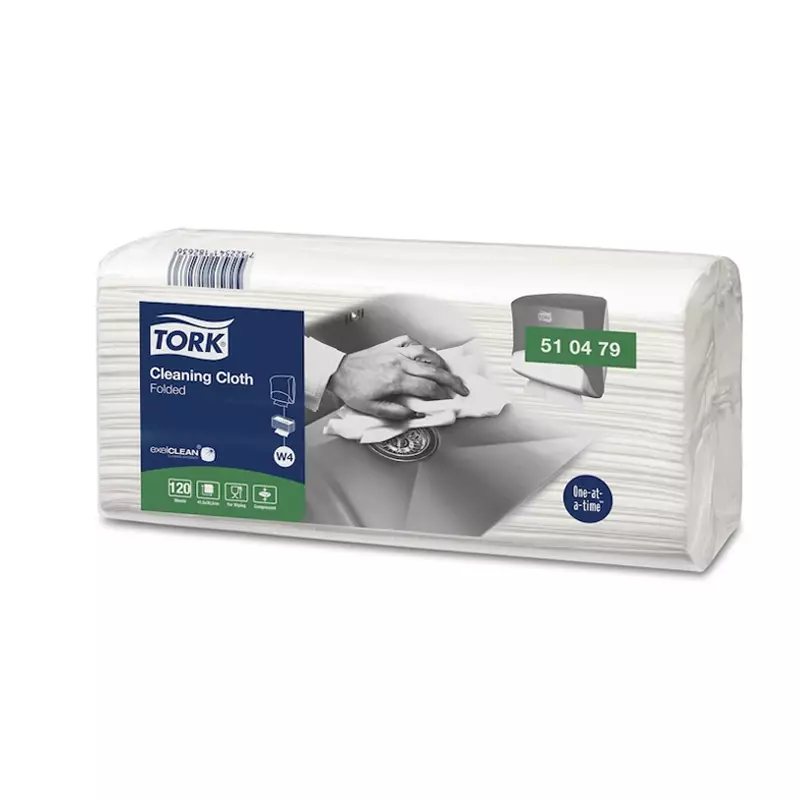 Tork Cleaning cloths folded 1-ply W4 white