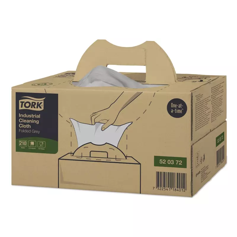 Tork reinigingsdoeken Industrial Cloth Handy box W7 grijs