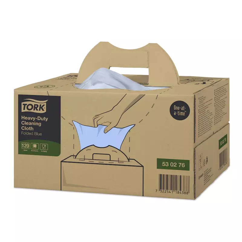 Tork Heavy-Duty Cleaning Cloth Handy Box W7 blue