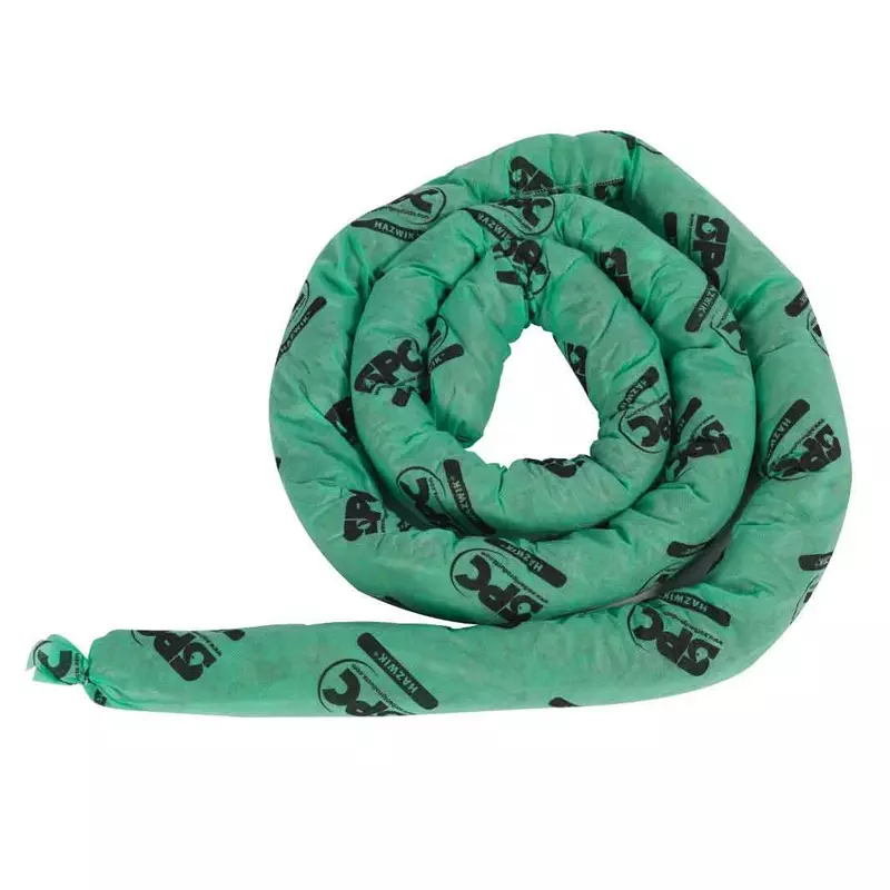 Brady HAZ124 absorption SOC produits chimiques SPC Ø7,6 x 366 cm vert