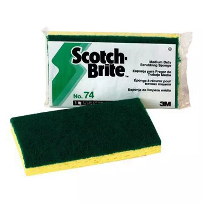 3M Scotch-Brite 74 HACCP scouring pad 91x150 mm yellow/green