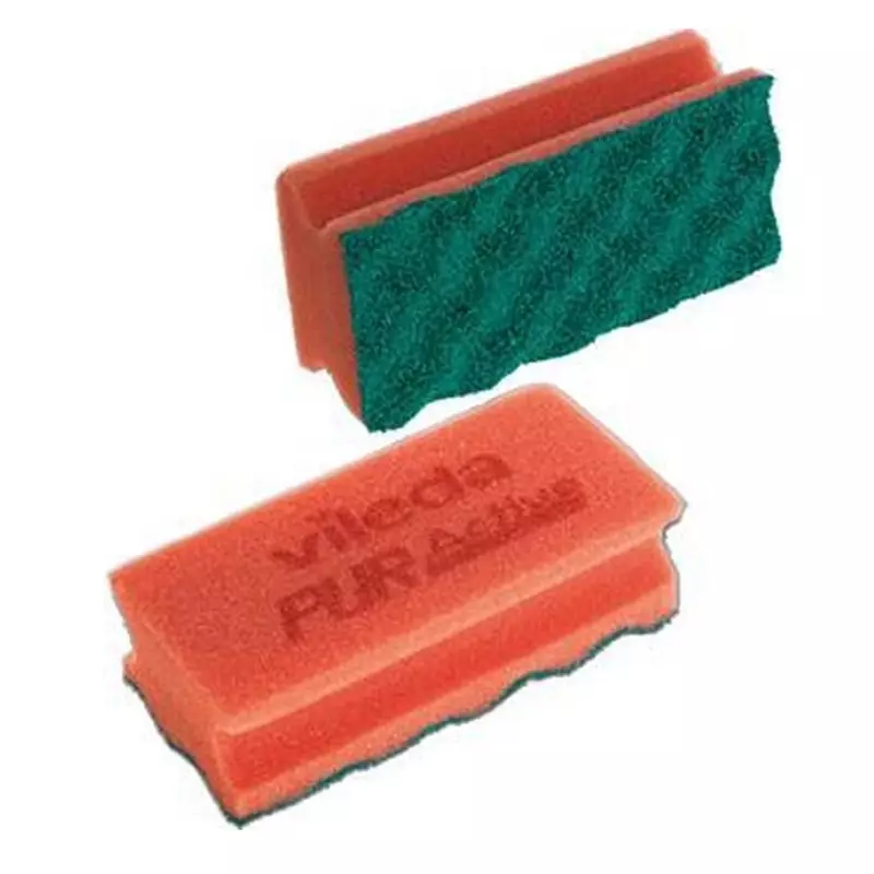 Tampon à récurer Vileda Professional PurActive rouge/vert