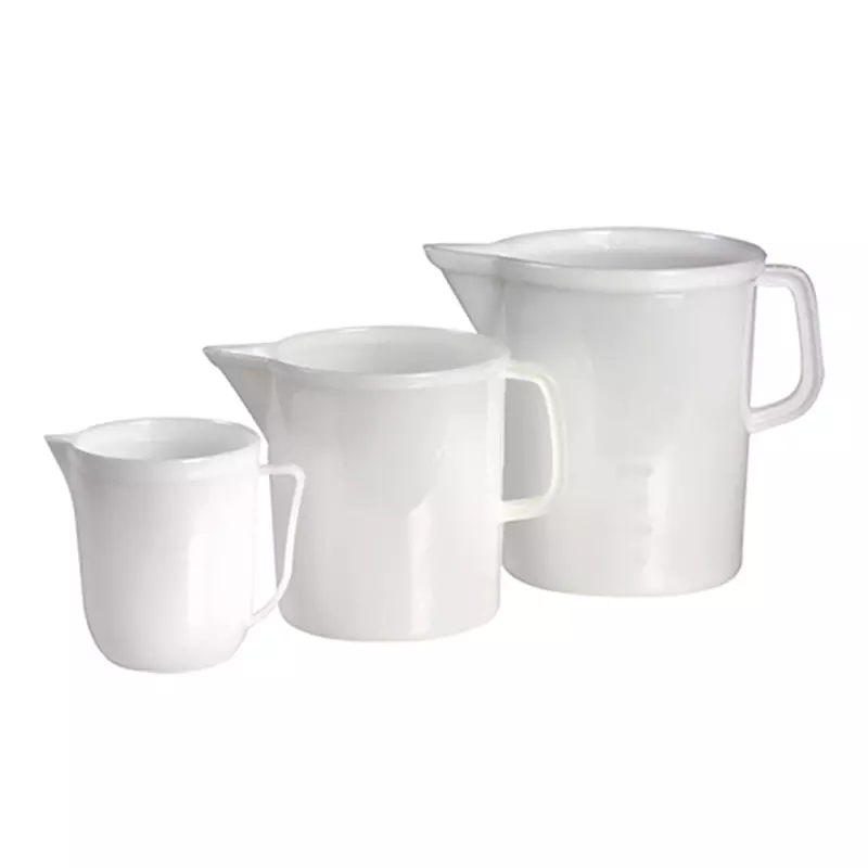 Gobelet doseur en plastique blanc de 1 litre