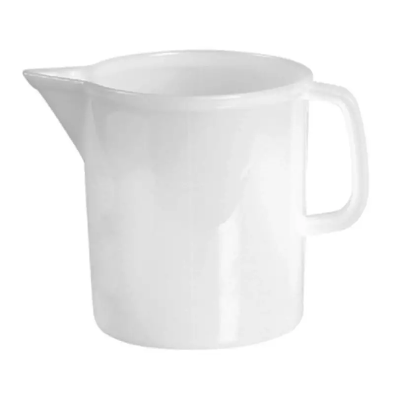 Gobelet doseur en plastique blanc de 1 litre