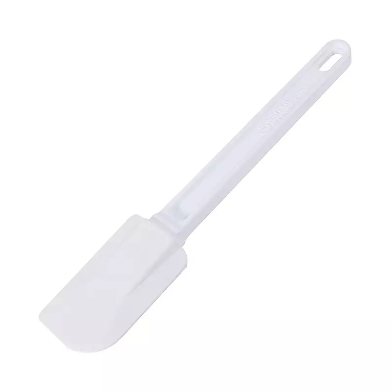 Plastic spatula 8x5 cm blade 25 cm total length white
