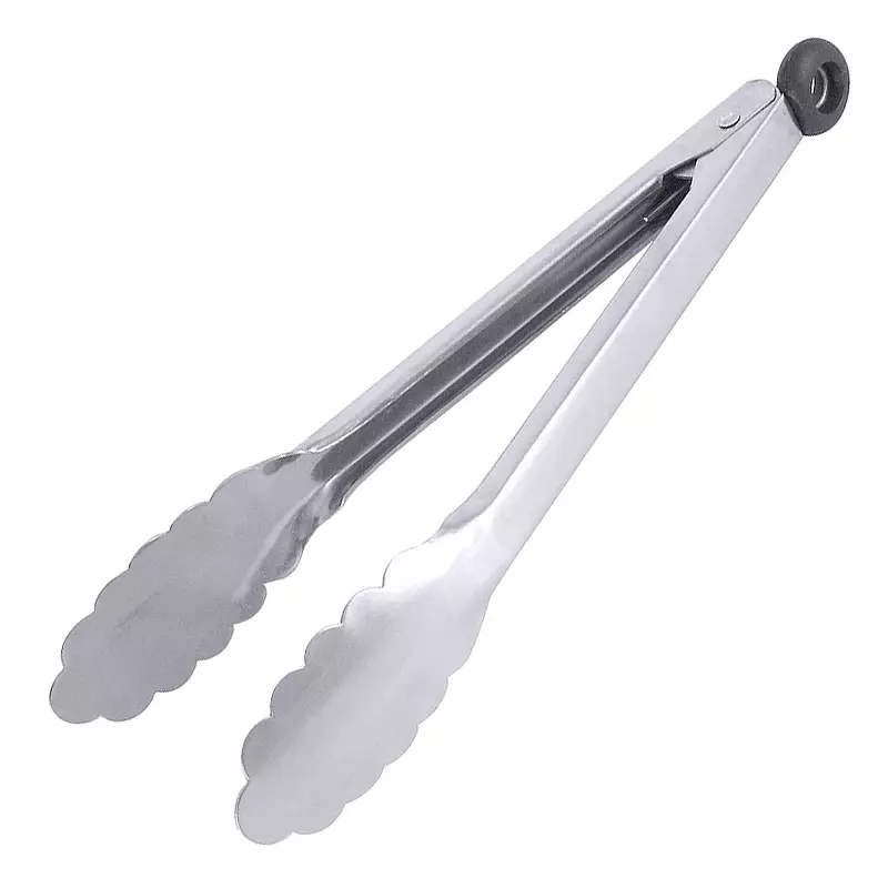 Keukentang geschulpt met slot RVS 18/10 23 cm