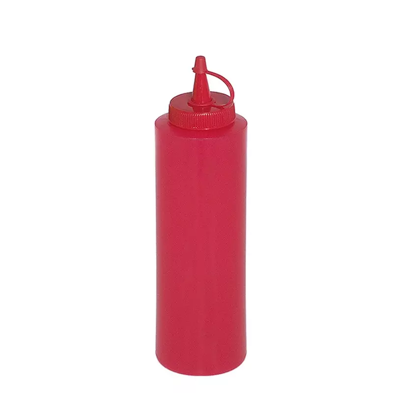 Sauce bottle PE 0.35 l red
