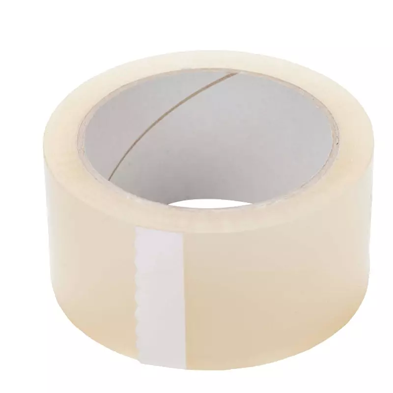 Ruban adhésif d'emballage en PP acrylique standard 48 mm x 66 mètres 25 µm transparent