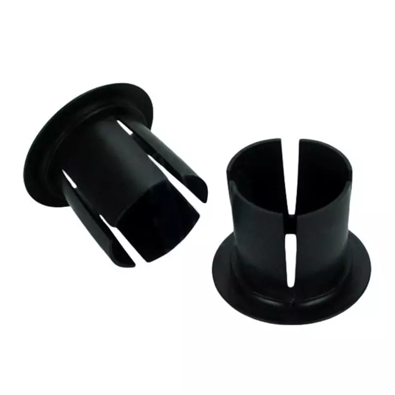 Round caps for hand wrapping film, black