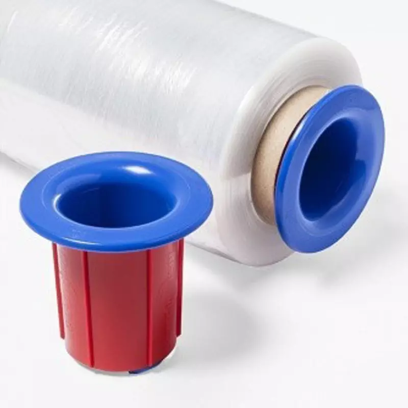 Reel offset for hand wrapping film