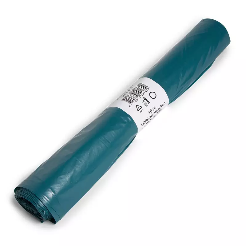 Waste bags blue LDPE recycled T70 90x110 cm