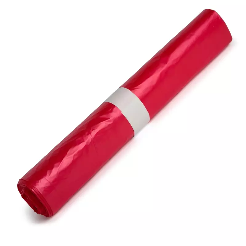 Sacs poubelles rouges en PEHD T25 80x110 cm