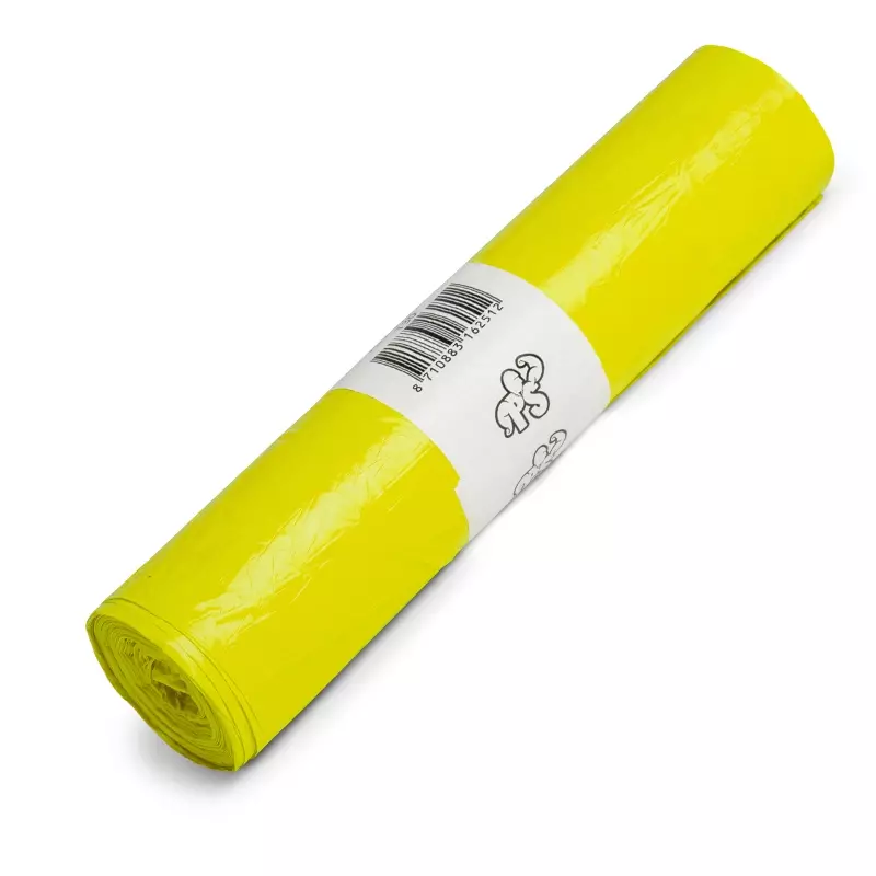 Sacs poubelle jaunes en PEHD T30 70x110 cm