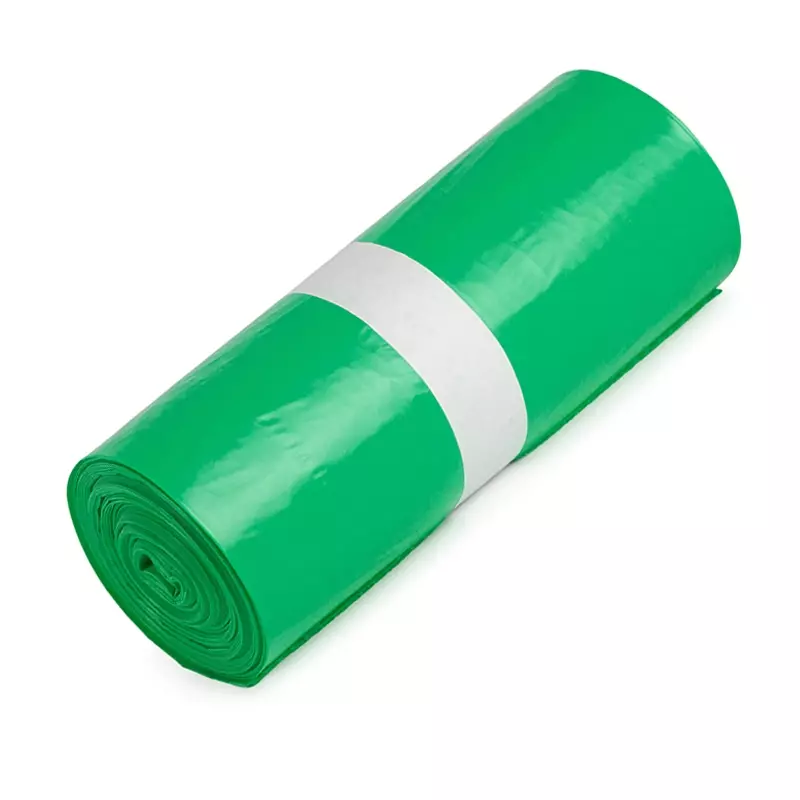 Waste bags green HDPE T35 90x120 cm