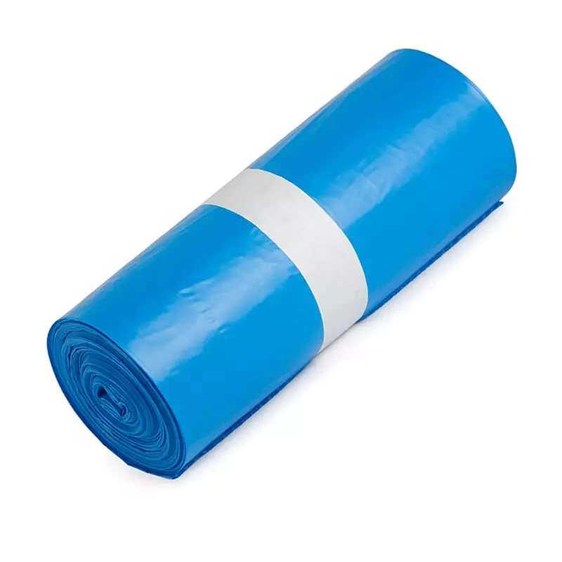 Sacs poubelle bleus en PEHD T35 90x120 cm