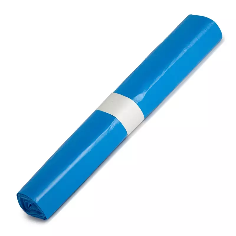 Afvalzakken blauw HDPE T15 63x70 cm