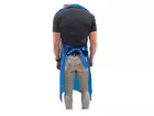 Hycare disposable schort 50 mu polyethyleen 80x125 cm op rol blauw