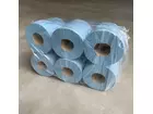 Papier de nettoyage midi 1 pli à alimentation centrale 300 mètres bleu