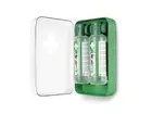 Support mural Cederroth 51011040 fermé avec 2 flacons de solution oculaire de 500 ml
