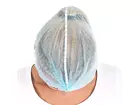 Disposable hairnets detectable spiral non-woven polypropylene 60 cm white