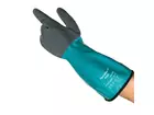 Ansell AlphaTec 58-201 nitrile glove chemical-resistant green/black size 8