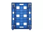 Plastic base galvanized forks 800x600 mm red