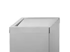 Afvalbak RVS met push klep 50 liter