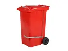 Stainless steel foot-operated for 2-wheel 240-liter waste containers