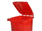 Stainless steel foot-operated for 2-wheel 240-liter waste containers