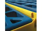 Opvangbak vloerelement SC-SD2 132x66x15 cm 80 l geel/blauw