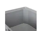 Caisse-palette 2 rails 1200x800x600 mm 330 l gris
