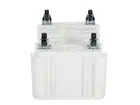Mobile stacking container Euronorm 800x600x550 mm 140 liters white