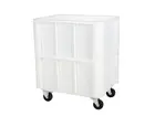 Mobile stacking container Euronorm 800x600x550 mm 140 liters white