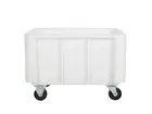 Mobile stacking container Euronorm 800x600x550 mm 140 liters white