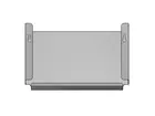 Documenthouder A4 muurbevestiging horizontaal RVS 350x205 mm