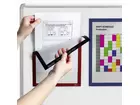 A4- documenthouder magnetisch Duraframe Magnetic zwart