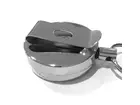 Detectamet sleutelhanger detecteerbaar uittrekbaar RVS nylon 70 cm