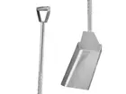 Pelle en acier inoxydable avec poignée en D 1190 mm