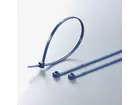 Resealable detectable cable tie 250x4.6 mm blue