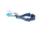 Pince de sécurité détectable par clip de ceinture bleu