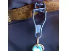 Pince de sécurité détectable par clip de ceinture bleu